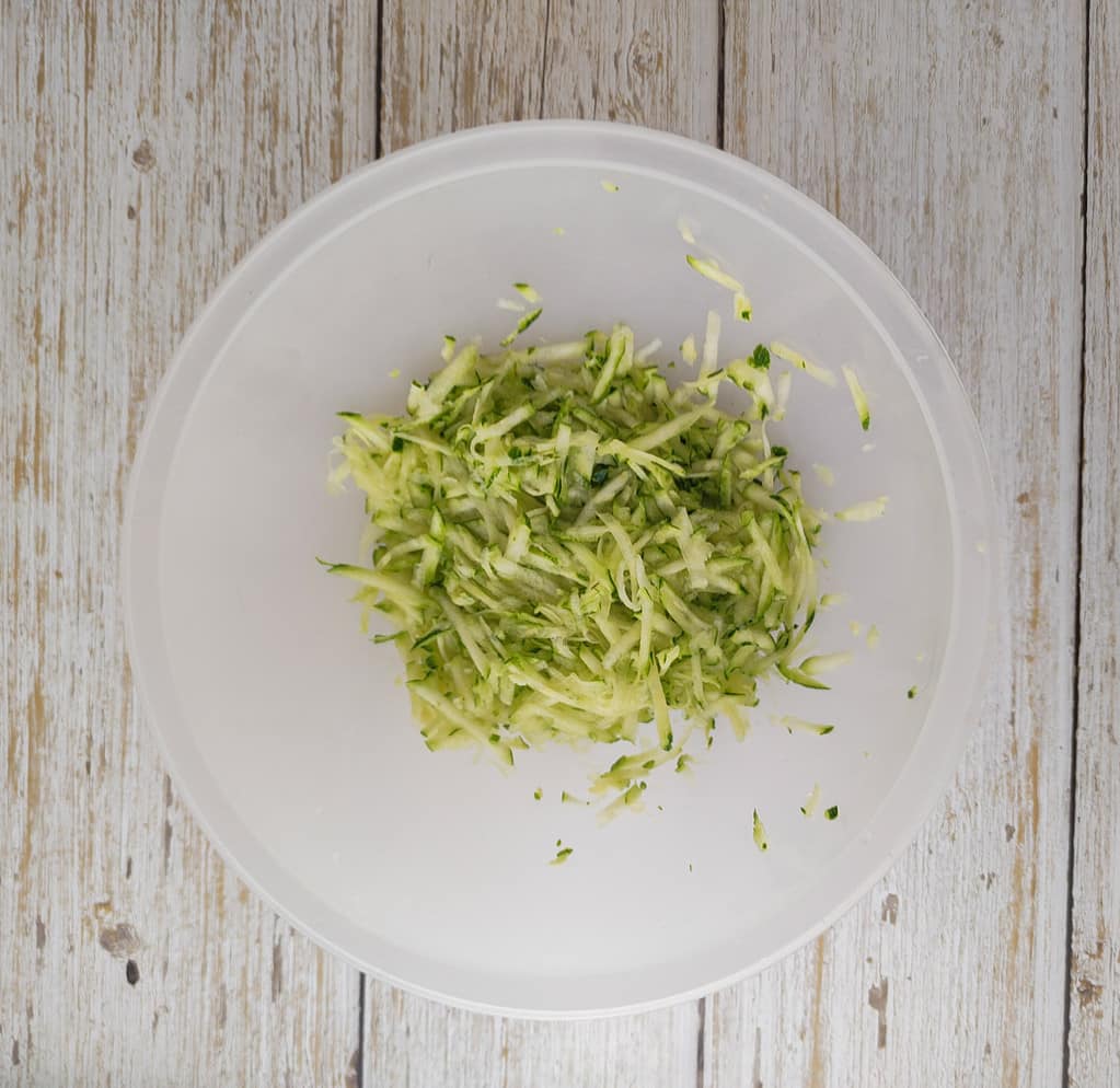 shredded zucchini