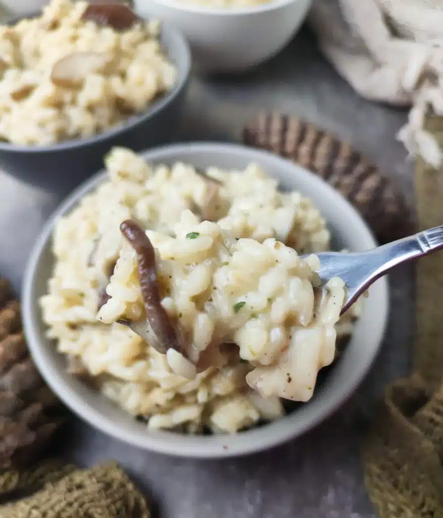 creamy mushroom rice