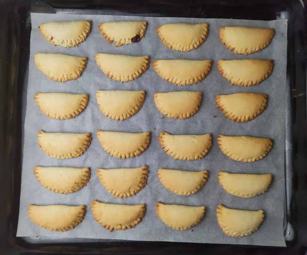 freshly made empanada cookies