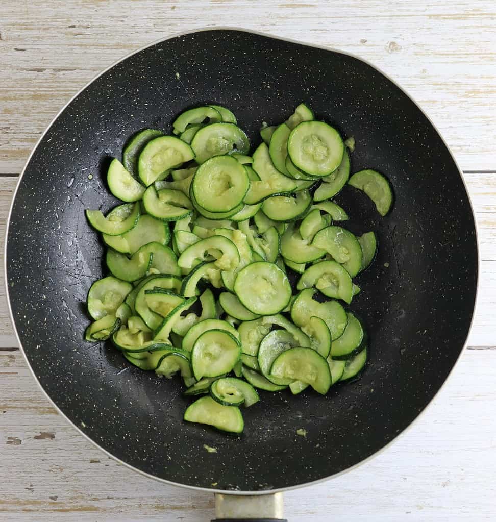 frying zucchini