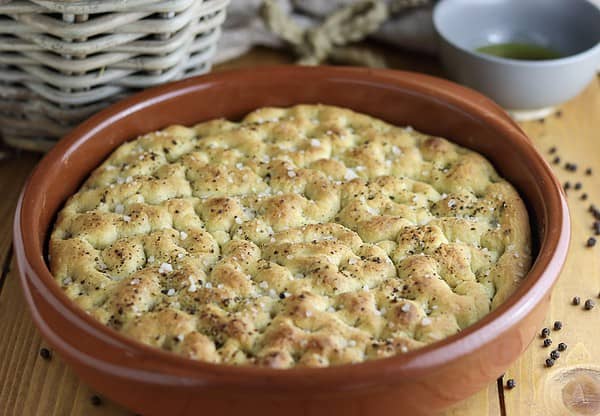 black pepper focaccia