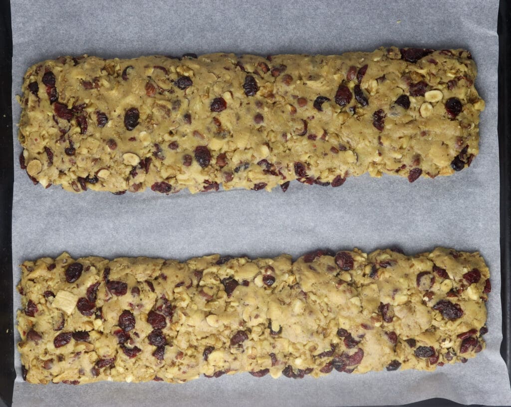 step five: how to create two loaves on the baking sheet 