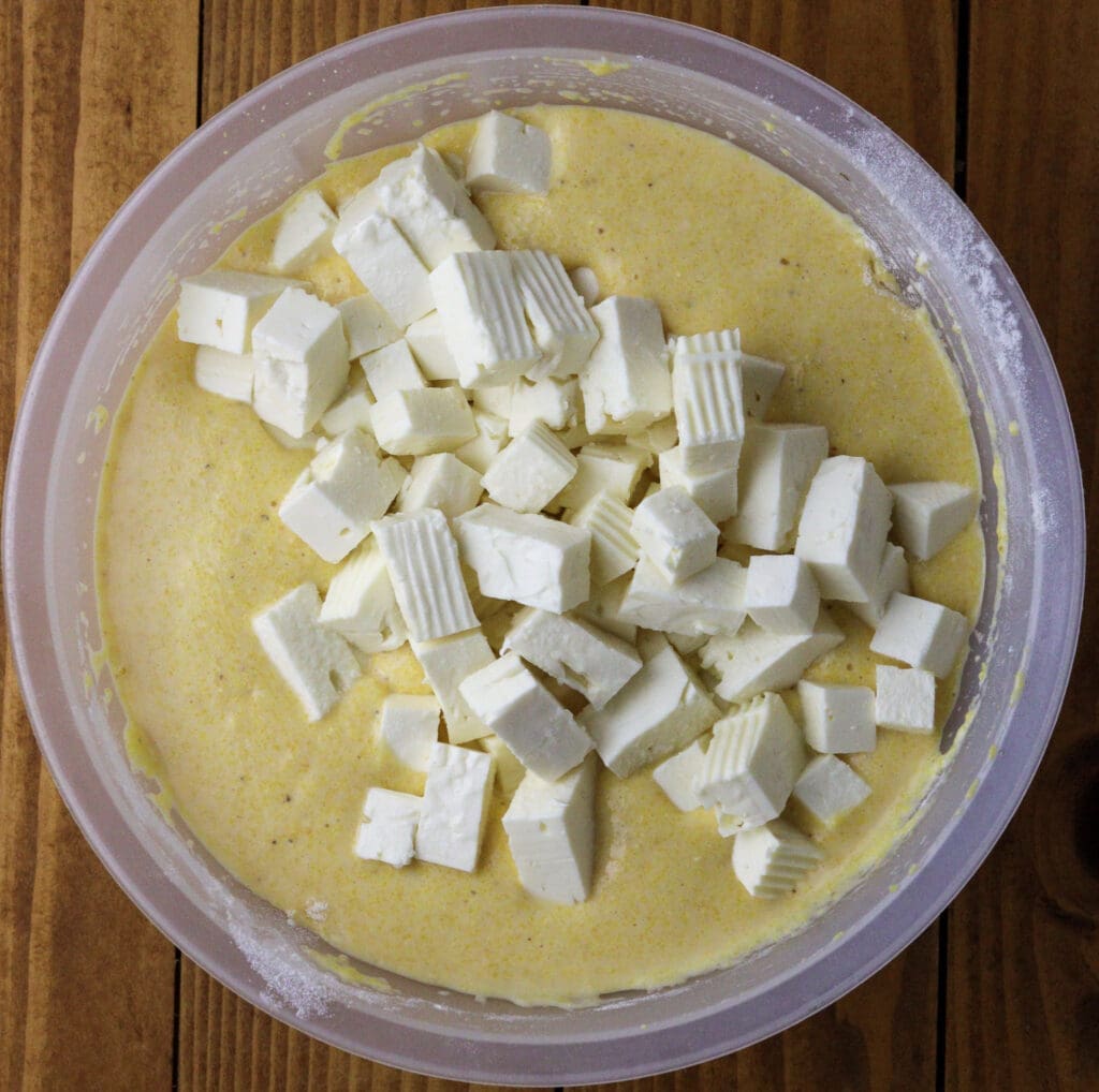 how to add cheese to the mixture 