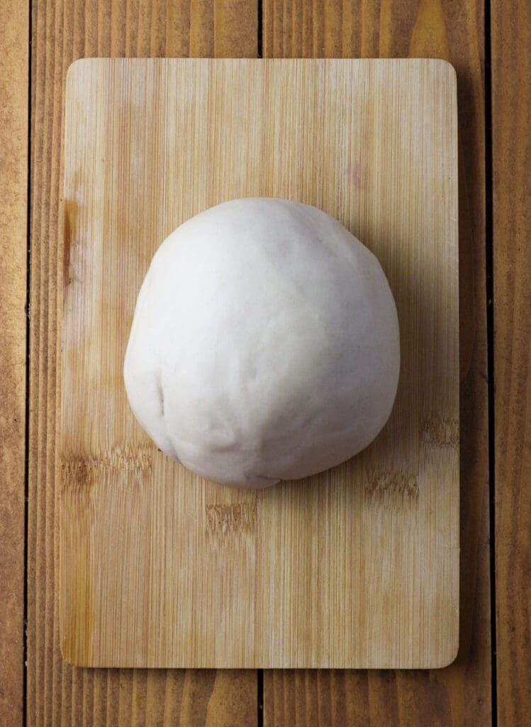 image showing the strudel dough ball after kneading