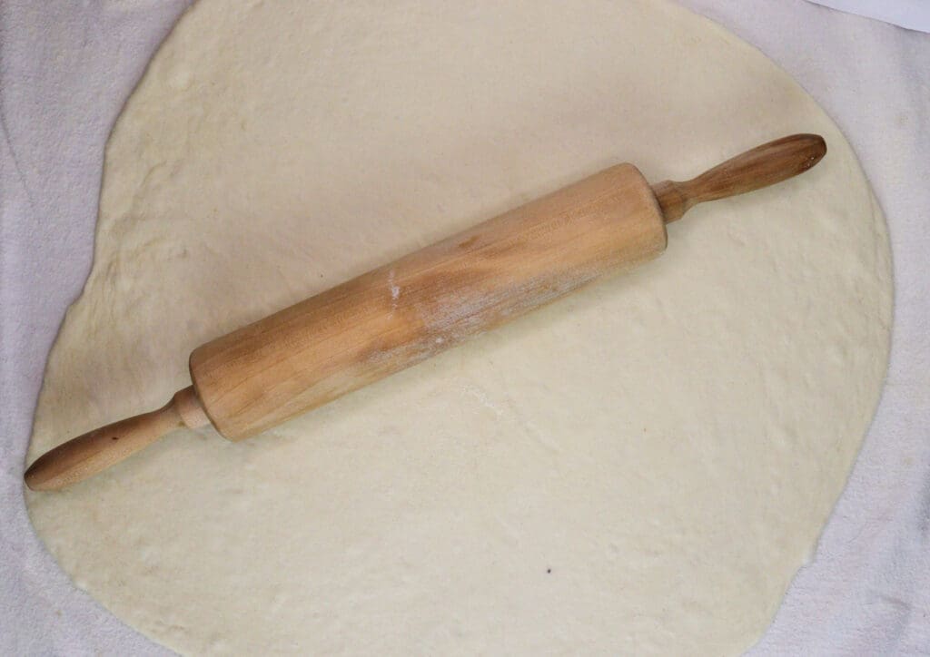 image showing how to roll out the dough