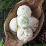 No churn spruce tip ice cream