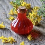 St. Johns Wort infused oil with hypericum flowers